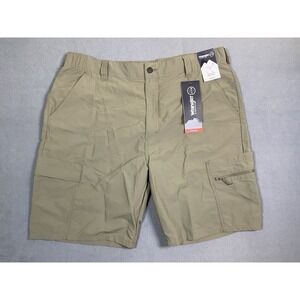 NWT Wrangler ATG Peak Shorts Size 38 Nylon Rip stop Cargo UV Protection 9"Inseam